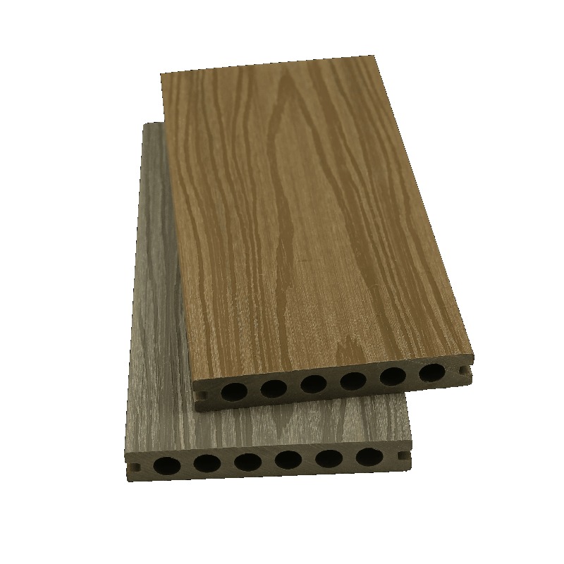 Customized version of modern antique wood-plastic pavement durable flat HDPE wood-plastic composite balcony