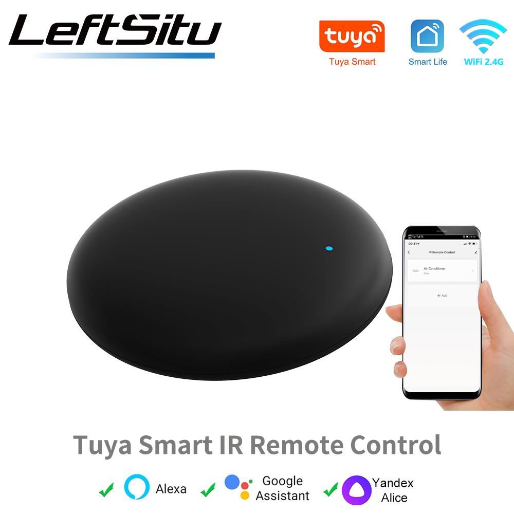Tuya WiFi inteligente IR remoto Universal para Control de hogar inteligente para TV aire acondicionado funciona con Alexa Google Home Yandex Alice