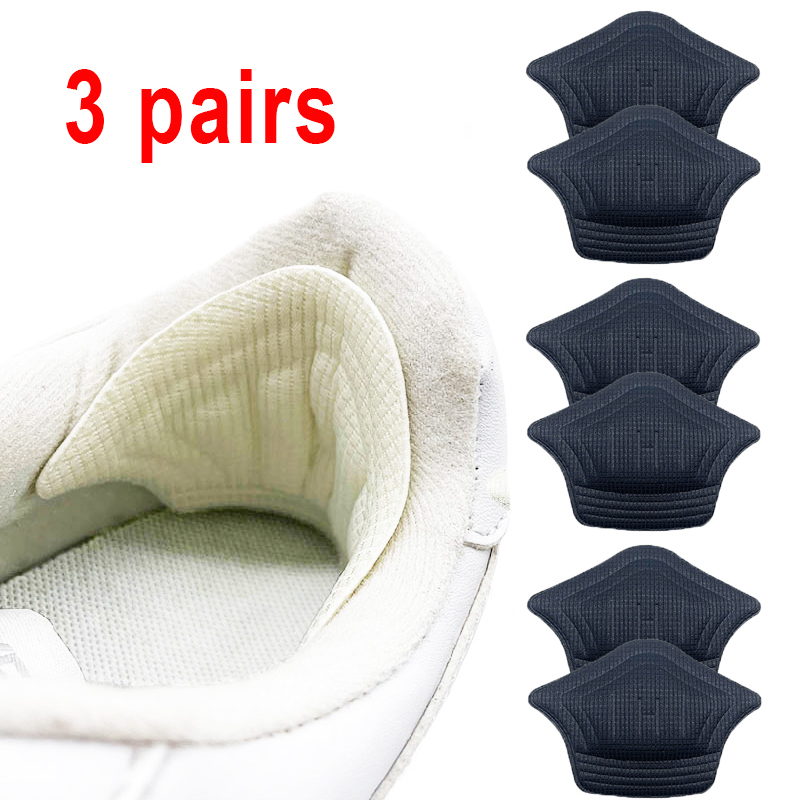 3pair/6pcs Insoles 패치 발 뒤꿈치 패드 스포츠 신발 뒤 스티커 조정 가능한 크기 Antiwear 피트 패드 쿠션 삽입 깔창