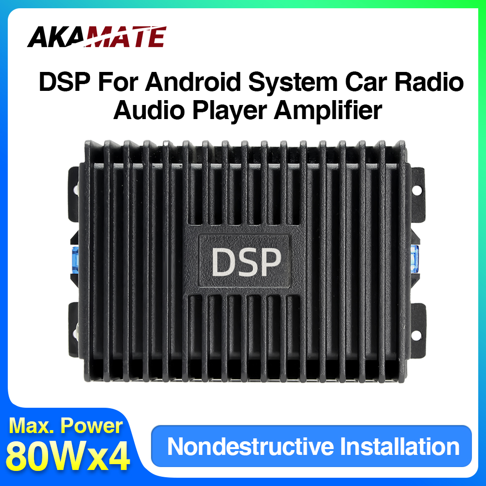 Wzmacniacz samochodowy DPS do radia samochodowego z systemem Android, modyfikacja nieinwazyjna, poprawa dźwięku głośników, procesor audio samochodowy 4-kanałowy.