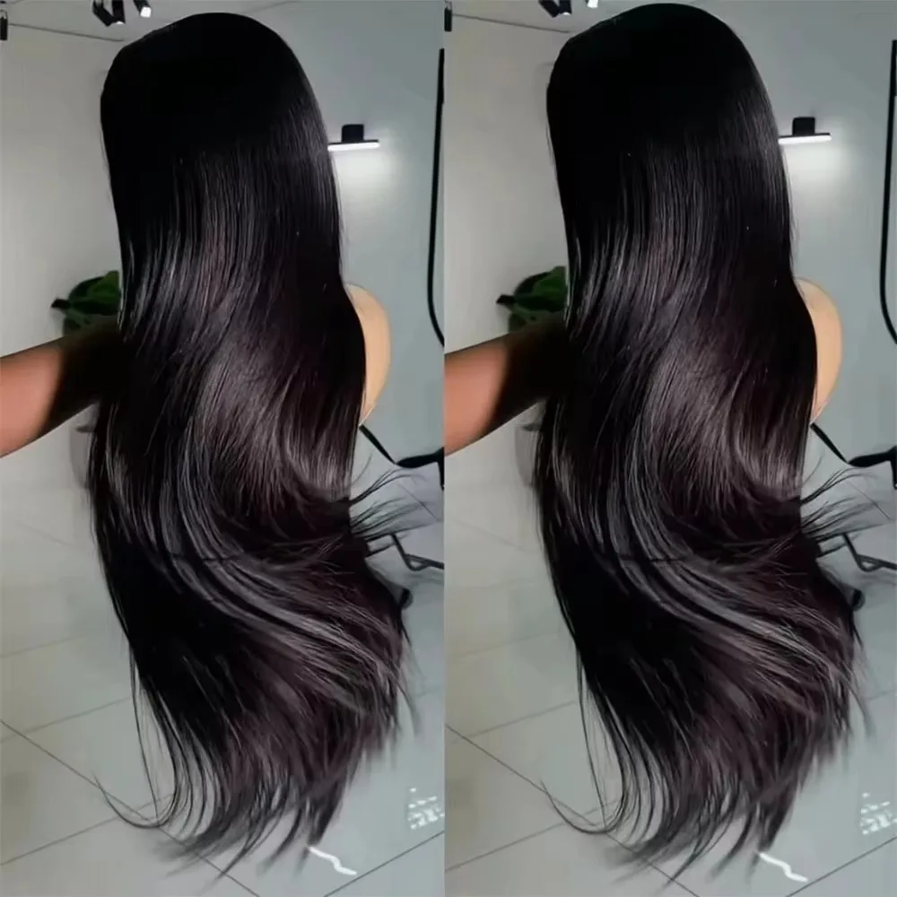 13x6 Lace Front Wigs Human Hair for Women 250 Density 13x4 HD Transparent Lace Front Wigs Human Hair Pre Plucked Straight 5x5 Glueless Lace Frontal Wigs Natural Black