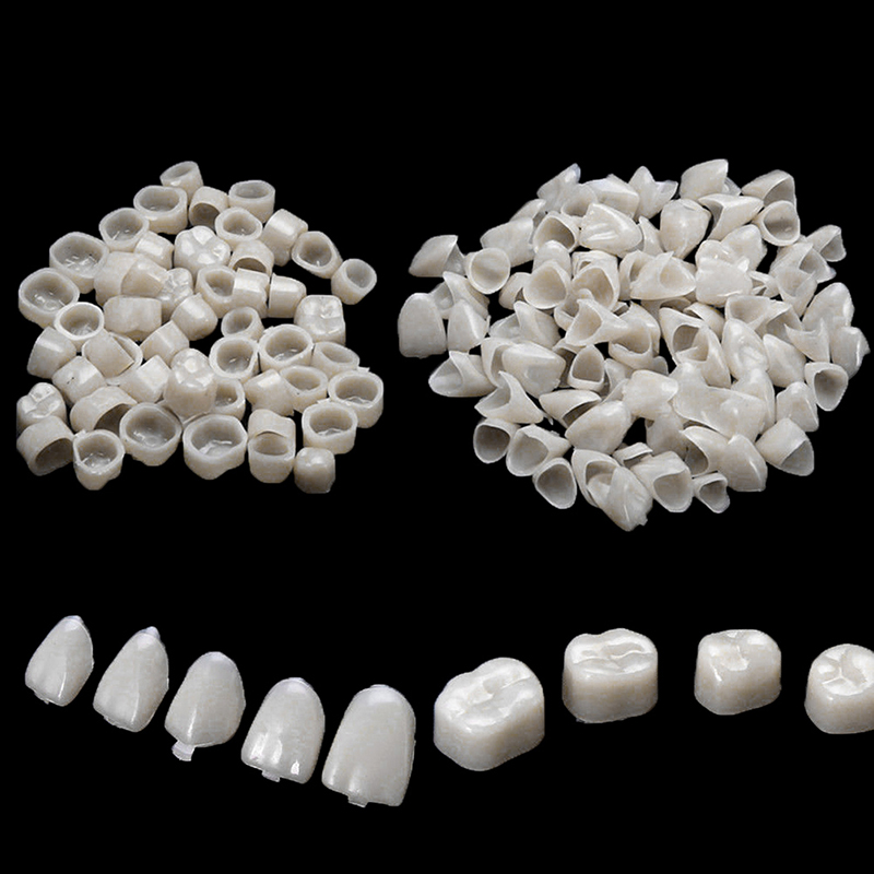 2er-Pack neues temporäres Zahnkronenmaterial für den vorderen Bereich + Backenzahnveneers, Zahnfleischschutz und stabil