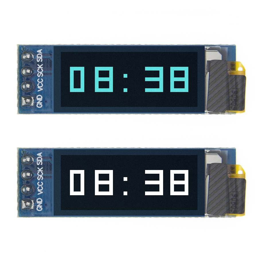 TENSTAR 0,91 Zoll OLED-Modul 0,91 Zoll Weiß Blau 128X32 LCD-LED-Display 0,91 Zoll IIC Communicate für IDE
