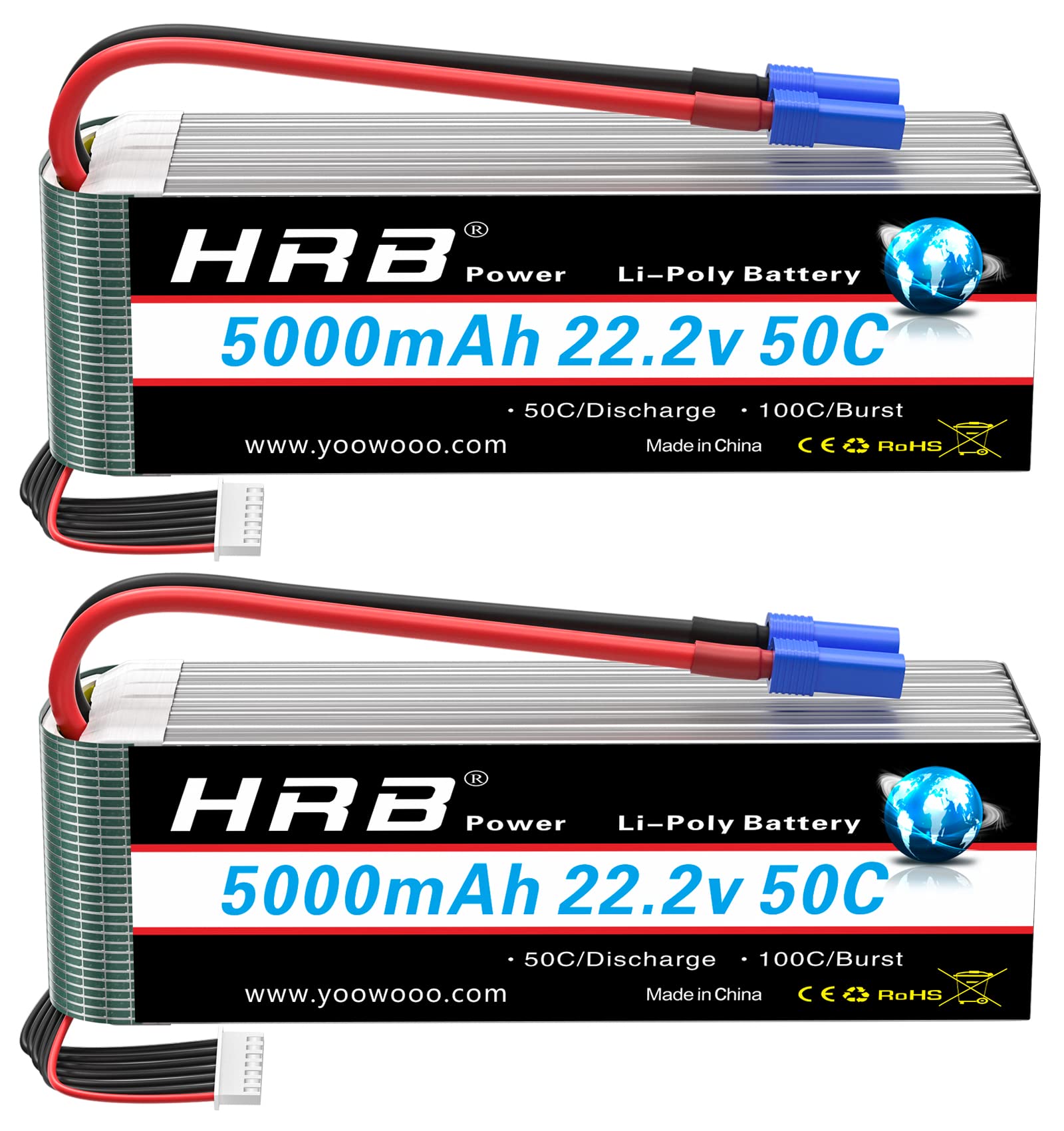 HRB Lipo Batterie 6S 5000mah 6000mah XT60 XT90 EC5 50C 100C 22,2V für Quadcopter Flugzeug Auto Lkw 500 600 Hubschrauber