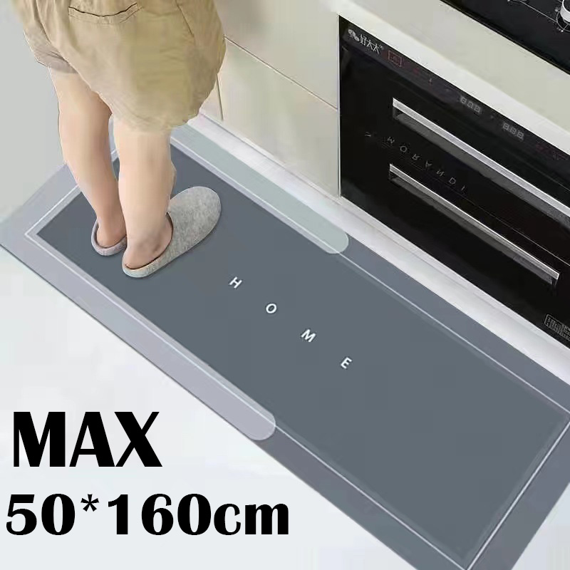 Alfombra de suelo de cocina, dormitorio, sala de estar, alfombra larga y suave, decoración de pasillo, felpudo de entrada para baño, alfombra antideslizante absorbente de agua
