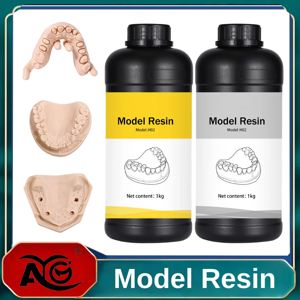 AG 1KG Dental 3D-Druckmodellierharz für Dentallabor-Prothetik Hochpräzises & biokompatibles Führungsplatten-/Modellharz