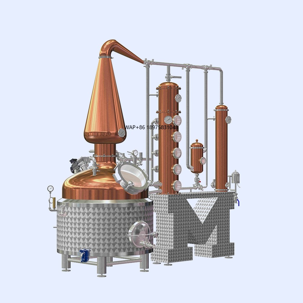 Automatic Distillation Distillery Equipment 100-500 Litre Copper Distiller Whisky Gin Vodka Brandy  Moonshine  Distillation