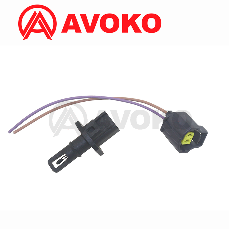 Powietrza dolotowego ładowania czujnik temperatury z przewodów elektrycznych 2 Pin złącze wtykowe dla FORD SCORPIO GALAXY MAZDA JAGUAR S-TYPE