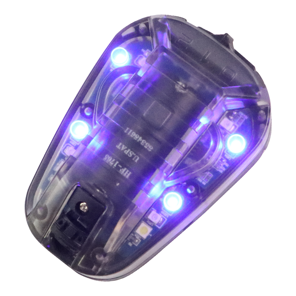 BOOIU Taktisches Helmlicht, Signallicht mit LED, IR/Strobe, IFF, Helmlicht, Taschenlampe, Überlebenssignallicht für Outdoor-Sportarten