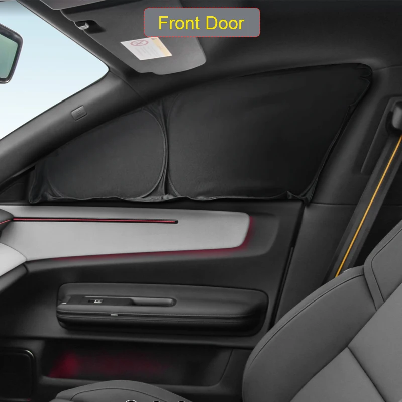 Auto Zwart Venster Privacy Zonnescherm Auto Anti-Uv Warmte-isolatie Bescherm Cover Interieur Accessoire Voor POLESTAR 4 2023-Present