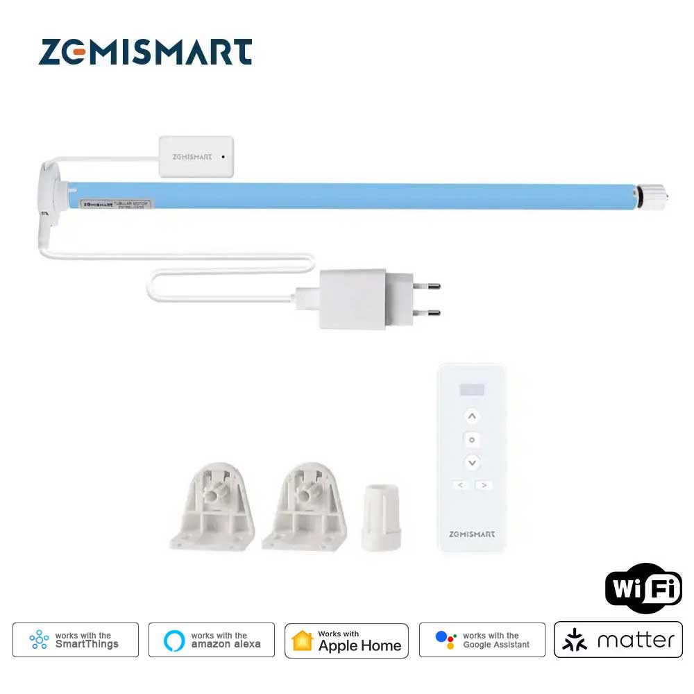 Silnik elektryczny do rolet Matter Over WiFi, do rur 25mm 28mm, inteligentne rolety, Homekit, Smartthings, Alexa, Google Home, HA