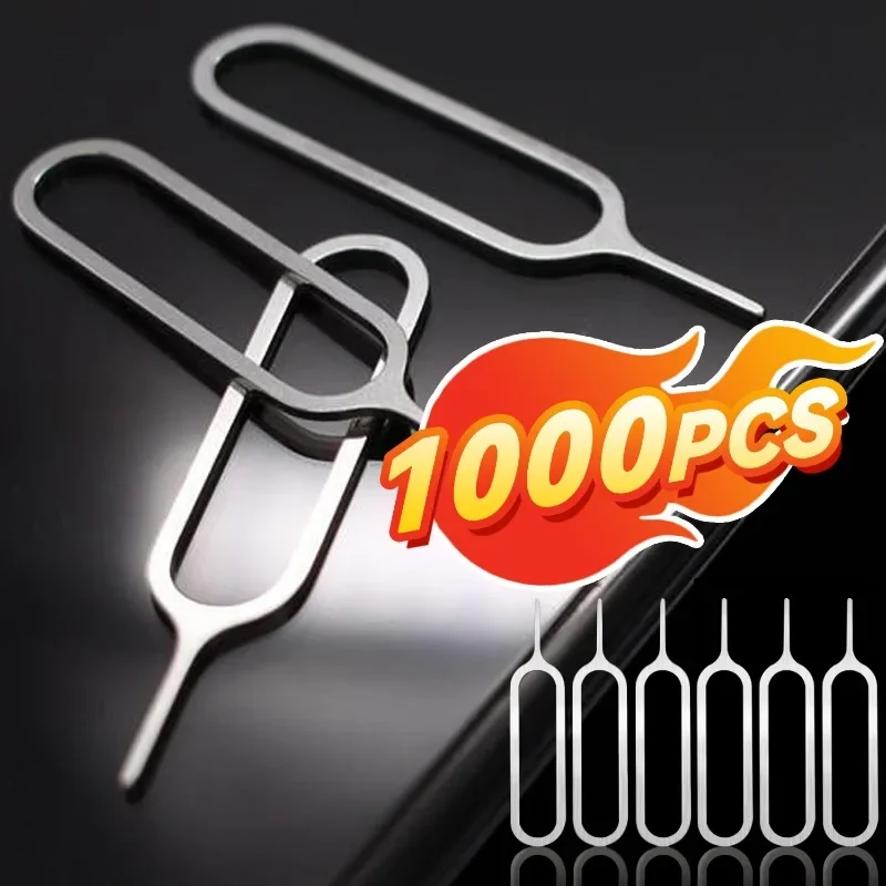 1-1000PCS ซิมการ์ดกําจัดเครื่องมือเปิด Universal ถาด Eject Pins เข็มเปิด Ejector สําหรับ Iphone 15 14 13 Xiaomi samsung