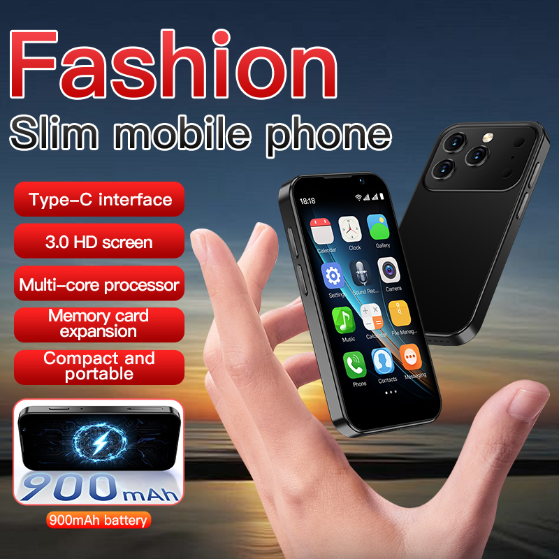 SOYES i17 Mini Smartphone con pantalla de 3.0 pulgadas, 2GB de RAM, 16GB de ROM, doble SIM, doble cámara, Android 9.0, teléfono móvil pequeño