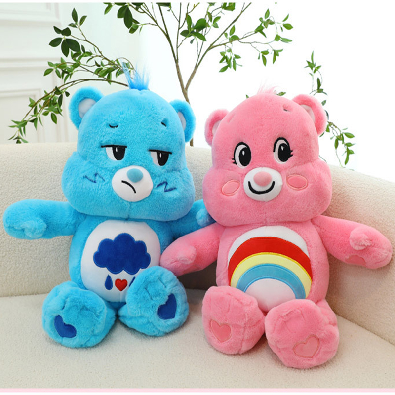 38cm bonito arco-íris urso brinquedos de pelúcia adorável urso dos desenhos animados macio pelúcia bonecas homdecor dormir travesseiros de pelúcia