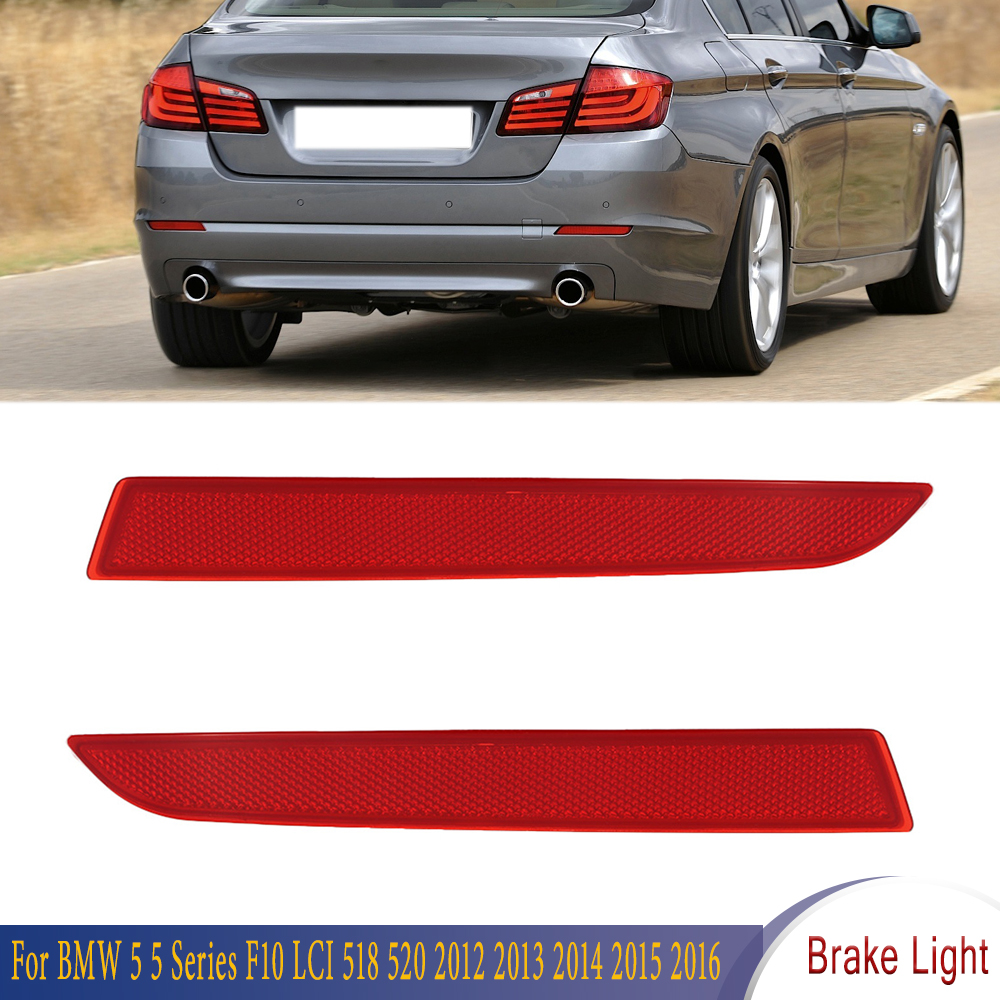 Réflecteur de pare-chocs arrière, feu stop pour BMW Série 5 F10 LCI 518 520 525 528 530 535 2012 2013 2014 2015 2016