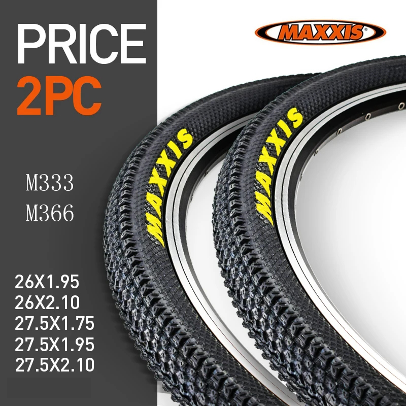 2 шт. велосипедных шин MAXXIS M366 M333 26*2.1 27.5*1.95 MTB для горных велосипедов, 26*1.95 27.5*2.1 29*2.1, с металлическим кордом Pace