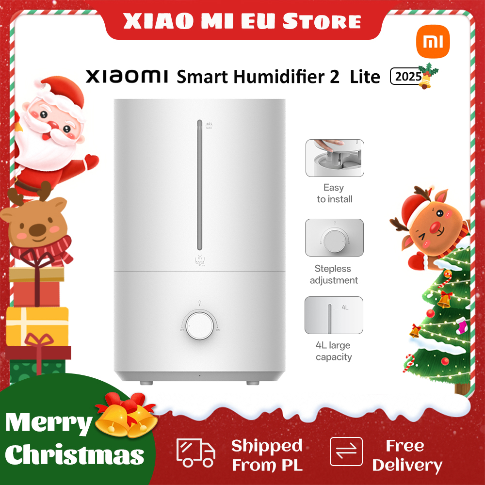 Nawilżacz powietrza XIAOMI Humidifier 2 Lite z funkcją nawilżania 300 ml/h, zbiornik na wodę o 99,9% antybakteryjnej skuteczności, pojemność 4 l