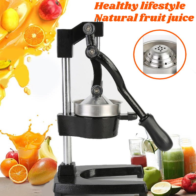 Espremedor manual de frutas cítricas de ferro fundido resistente-máquina de prensa de frutas de aço inoxidável espremedor manual multifuncional para casa e cozinha