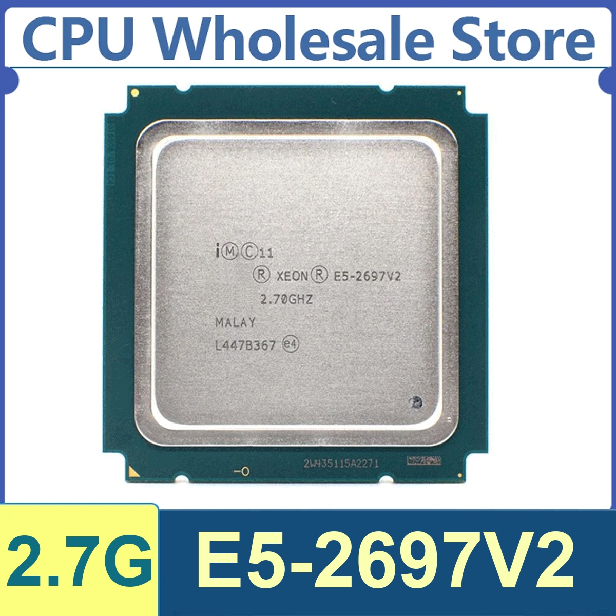 Xeon E5-2697V2 12 Core 24 Thread 2,7GHz 115W 30MB Cache 22nm LGA 2011 SR1L6 DDR3-1866 Mhz Ivy Bridge-EP