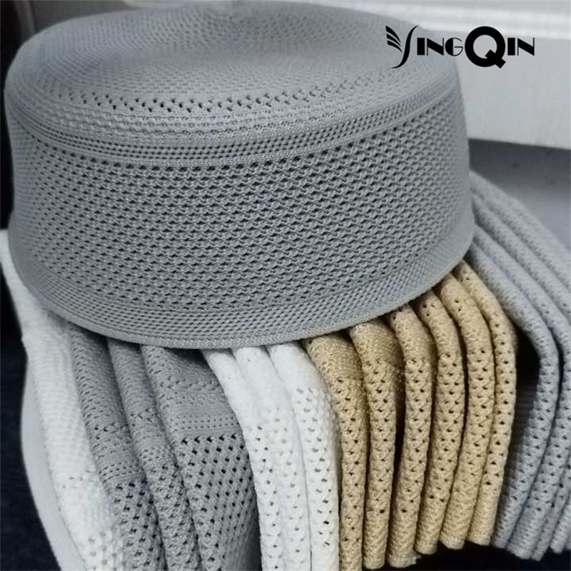 Gorras musulmanas para hombres, gorro de oración con Calavera, parte superior plana, malla de punto, Kufi, Kippah, islámico, Arabia Saudita, judío, verano, envío gratis