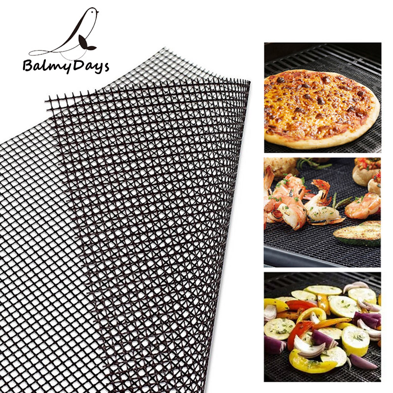 DeliBBQ-Polymères de gril antiadhésifs réutilisables, maille, fumoir, cuisson, revêtement de tampon de gril, accessoires de barbecue