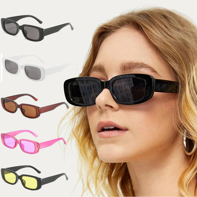 Quadratische Sonnenbrille Frauen Rechteck Luxus Marke Designer Sonnenbrille Für Weibliche Gradienten Klare Kleine Linse Unisex Oculos De Sol