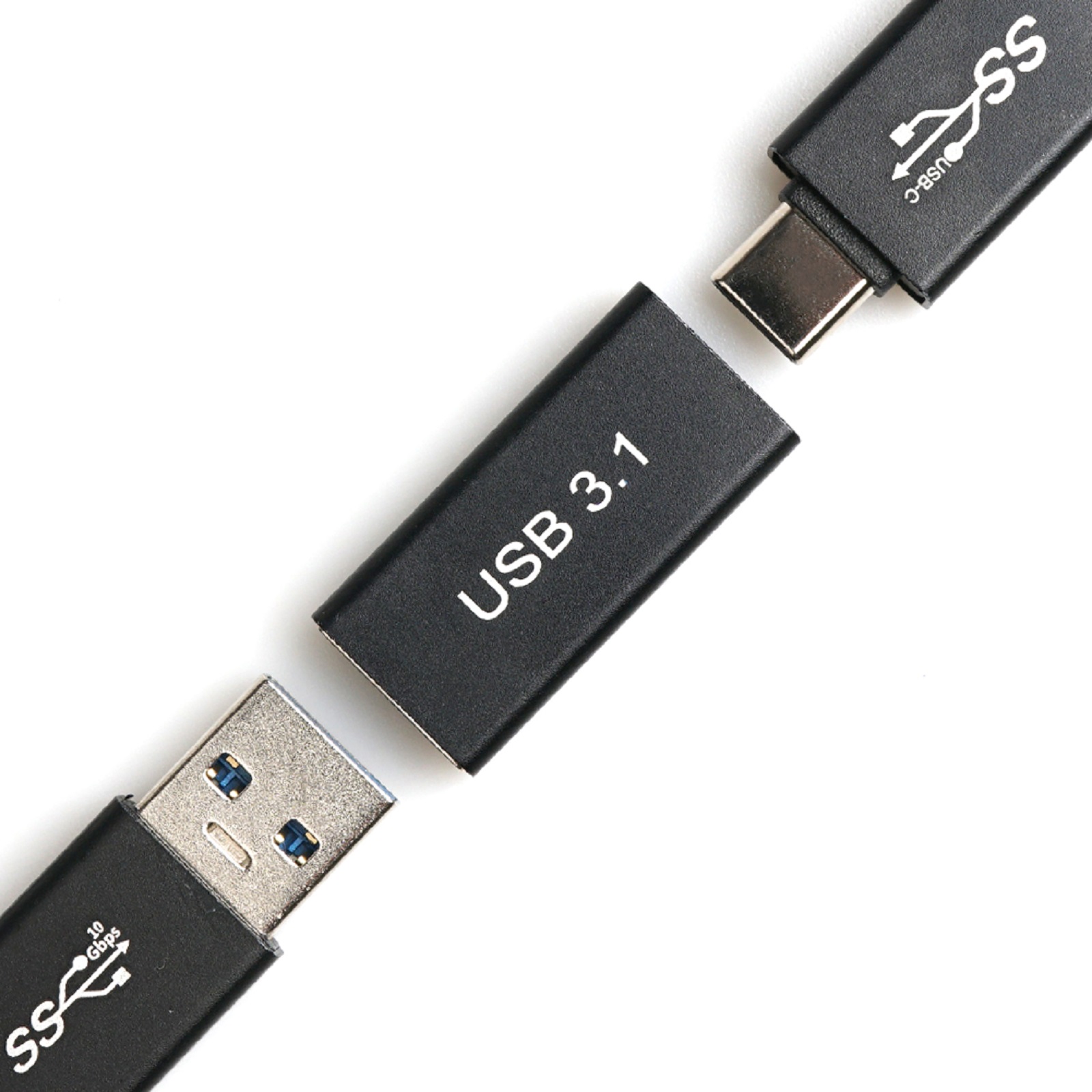 1PC USB 3,0 Koppler Buchse zu USB Typ C Buchse Adapter 10 Gbit/s Super Speed USB 3,0 Typ C Extender Anschluss Konverter
