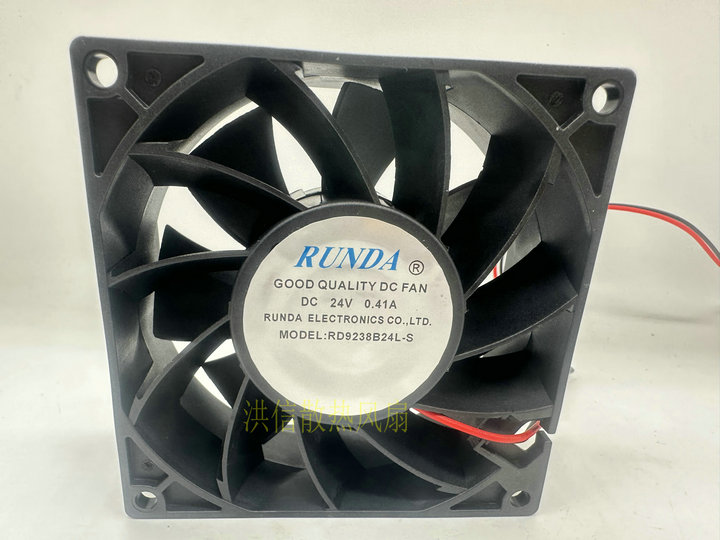 RD9238B24L-S 92 x 92 x 38 mm 2-Draht 24 V DC 0,41 A 92 mm Lüfter für Computer-CPU-Kühler – Gehäuselüfter mit niedrigem Profil