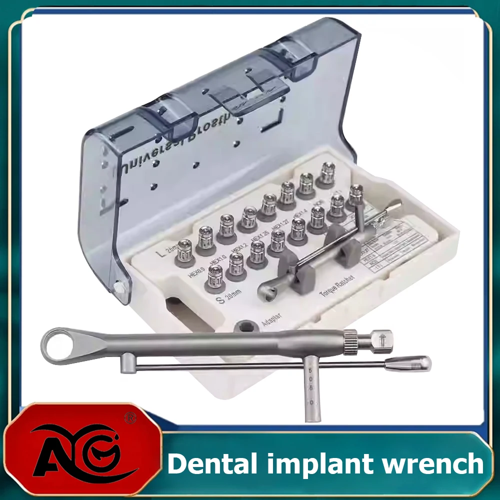 Dental Universal Implantat Drehmoment Schraubendreher Schraubenschlüssel Implantat Restaurierung Tool Kit 10-70Ncm Ratsche Fahrer Prothetische Reparatur Werkzeuge