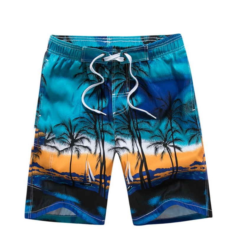 Traje de baño de árbol de coco para hombre, pantalones cortos de playa, pantalones cortos para tabla de Surf, ropa deportiva, pantalón corto para niño, traje de baño para niños, calzoncillos de verano, bañadores