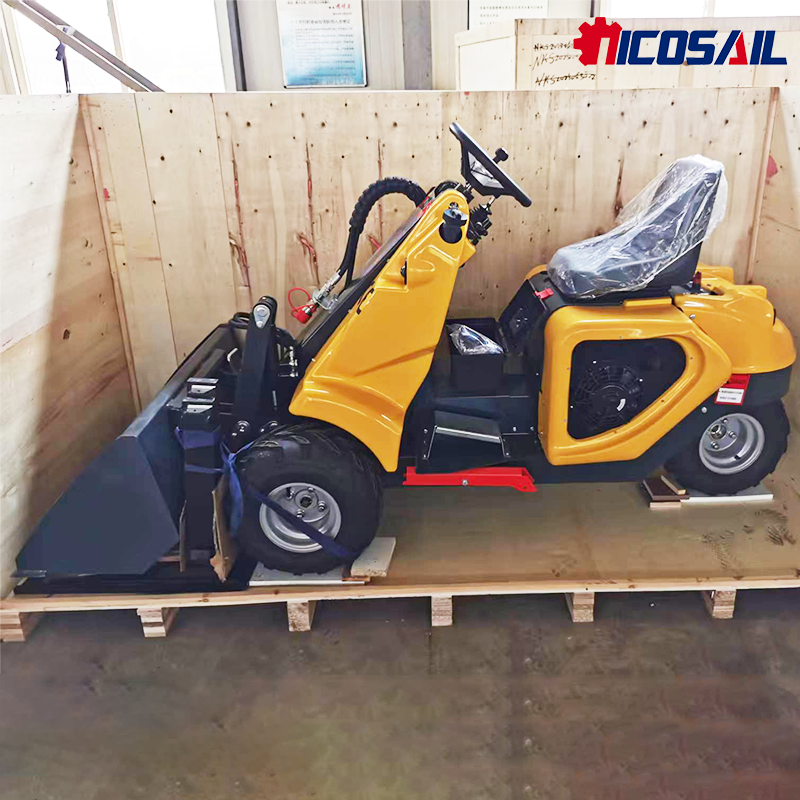 China frete grátis mini carregadeira frontal de 3 rodas com recursos deslizantes