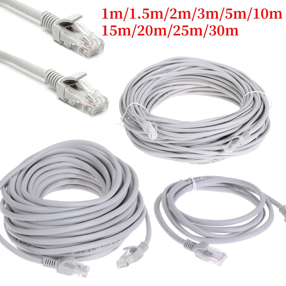 Câble Ethernet De Alta Velocidad Cat5e RJ45, cordon De raccordement LAN rouge, 1M/5M/10M/15M/20M/30M/50M