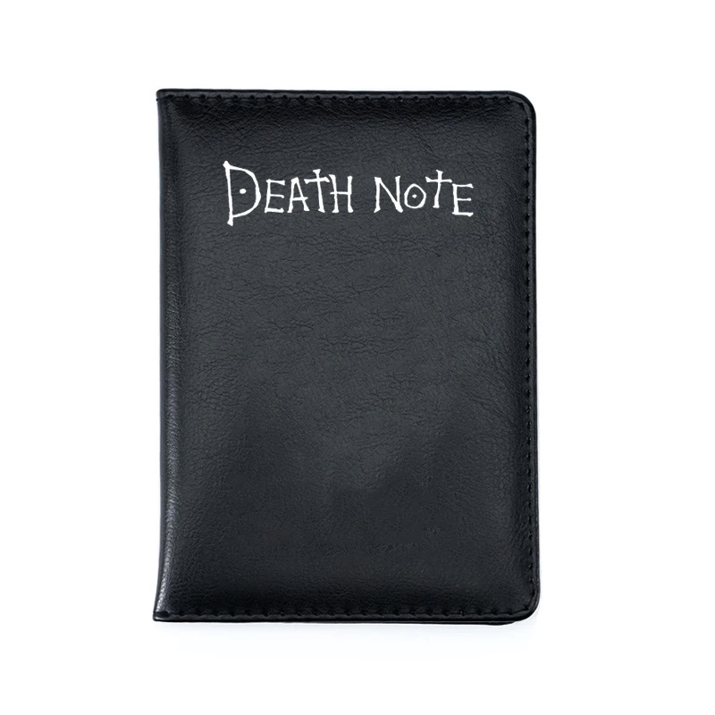 Thế Giới Tử Da Hộ Chiếu Passport Cover Anime Đen Phiên Bản Du Lịch Tài Liệu Có Hộ Chiếu