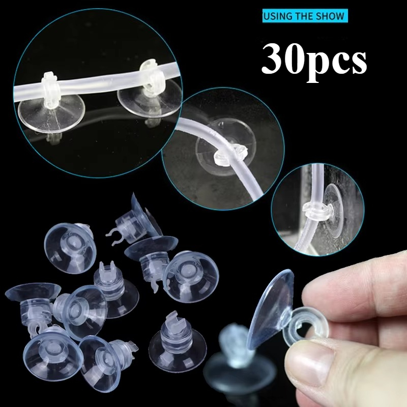 ถ้วยดูด Aquarium Sucker สําหรับ 4mm Air ท่อสายท่อผู้ถือลวดใช้ Air Pump อุปกรณ์เสริมถังปลา