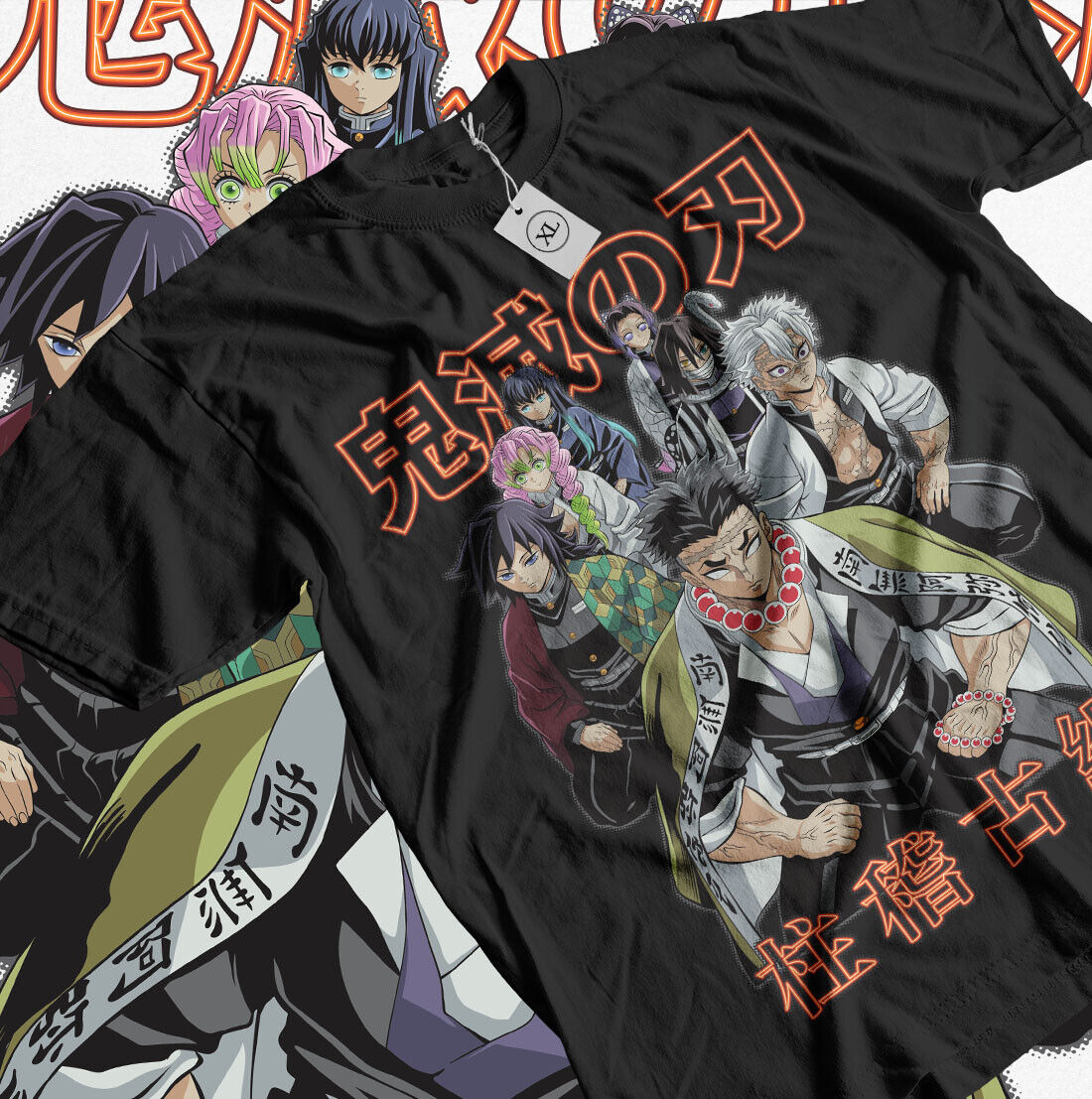 Hashira Demon Doder T-Shirt Kimetsu No Yaiba Tengen Horror Anime Cadeau Shirt