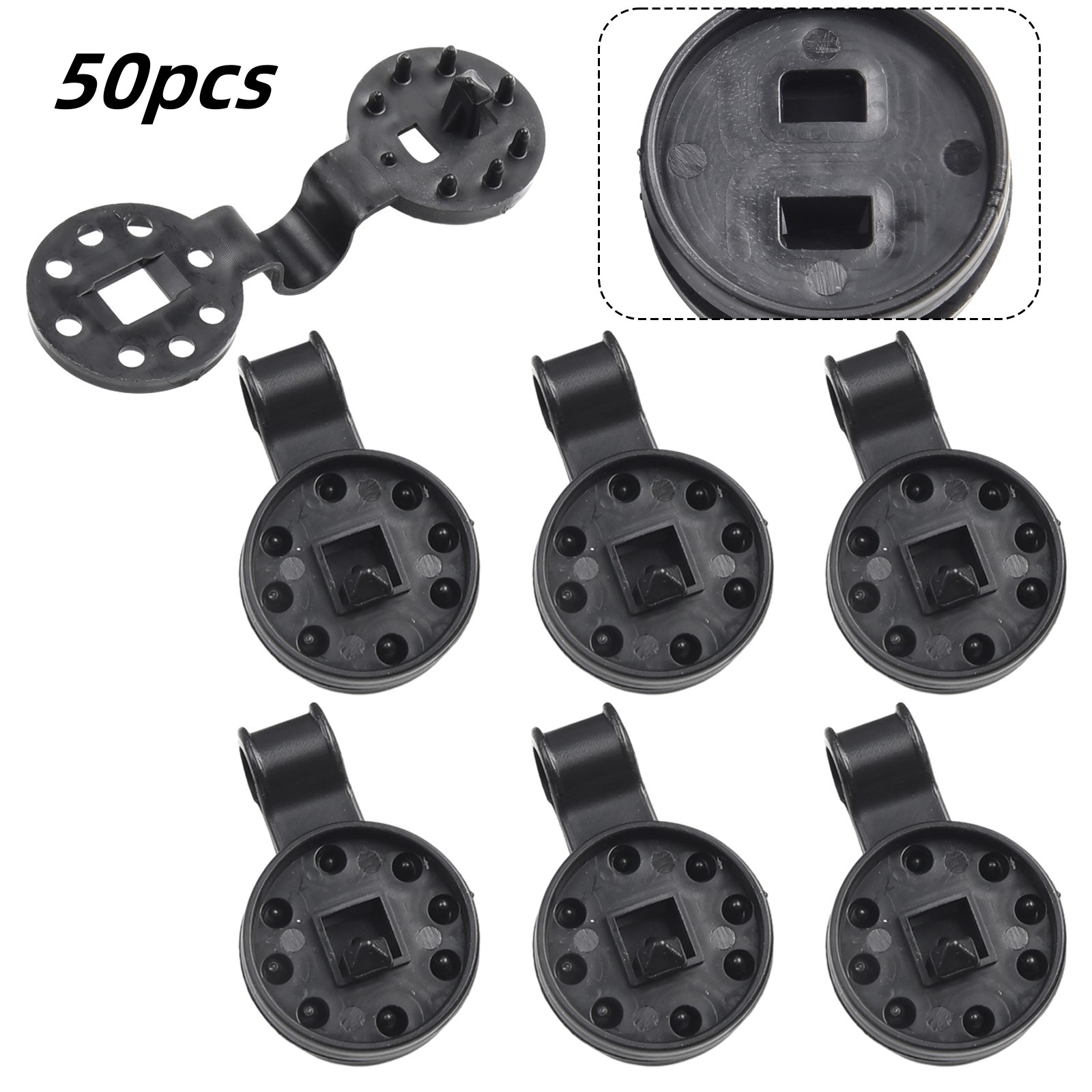50 pçs sun sombra net pano clipes de plástico resistente bloqueio aperto fix braçadeira net gancho titular reprodução acessórios estufa