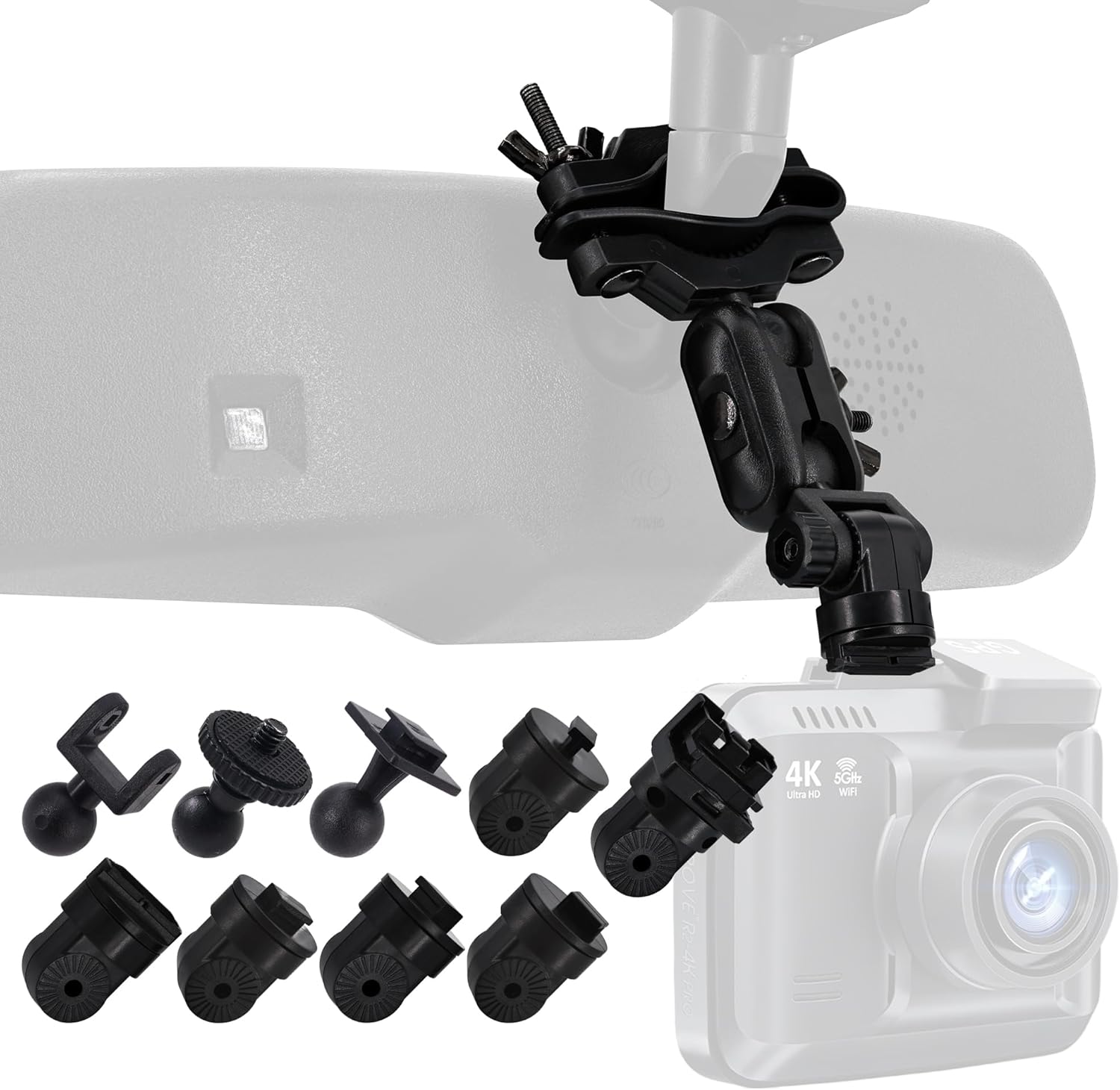 Dash Cam ด้านหลังดูกระจกสําหรับ Rexing Rove SASINON SUVCON Miden BAEASU Azacvb lensuge DoHonest iZEEKER Avylet ผู้ถือกล้อง
