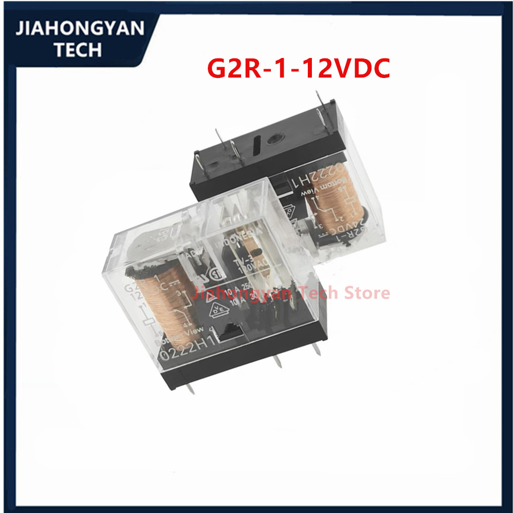 Relé de 2 piezas, 5 piezas, 5, 8 pines, G2R-1-12VDC, 24VDC, G2R-2-5VDC, 12VDC, 24VDC, AC220, GR2-1-E-12VCD, 24VCD, GR2-1A-E-12VCD, 24VCD, G2R-1A-24VDC