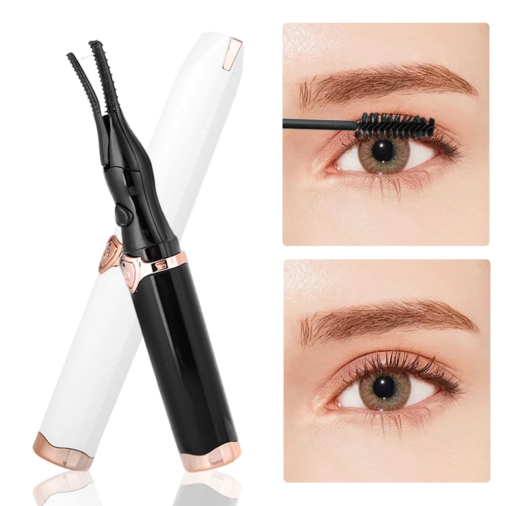 Heated Eyelash Curler 2 Heating Modes Quick Heating Natural Curl Eyelash Curler Long Lasting for Quick Natural Curling