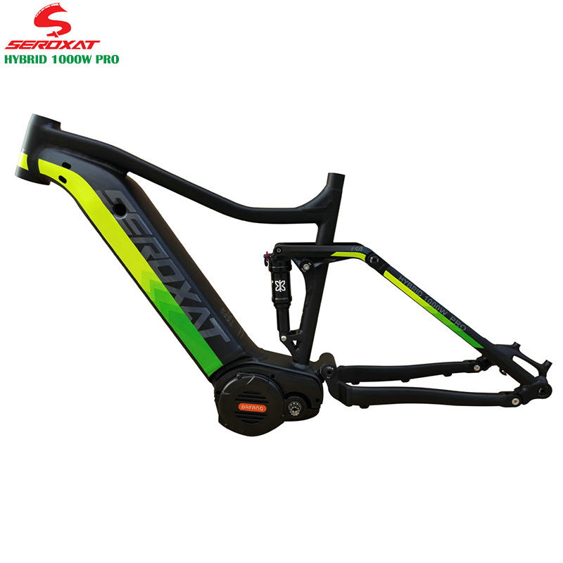 Seroxat Mountainbike Frame Am Frame 27.5/29ER Mtb Dh Frame Aluminium Hybrid Bike Frame E-Bike motor 1000W Interne Batterij