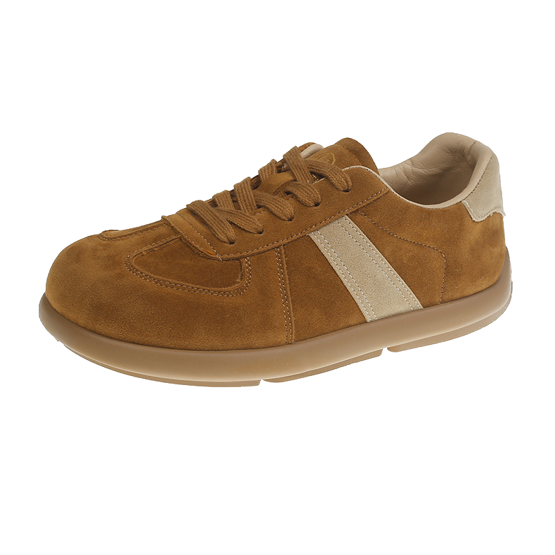 Otoño/Invierno tendencia de moda zapatos casuales de mujer estilo universitario punta ancha zapatos planos suaves y cómodos zapatos deportivos casuales al aire libre