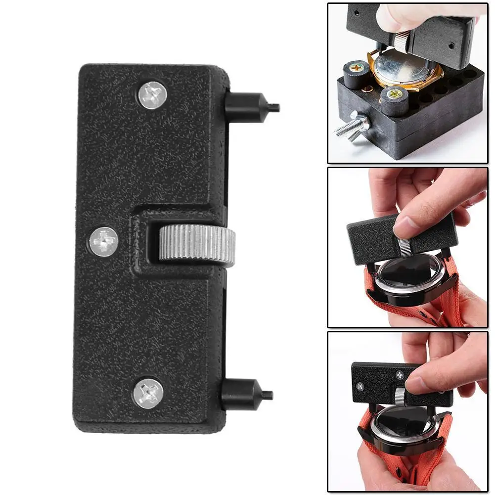 Abridor de reloj ajustable, herramienta de caja trasera, llave removedora de dos garras para cubierta trasera de reloj, herramientas de reparación de apertura de reloj