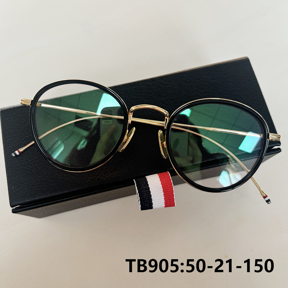 กรอบแว่นตาทรงรี รุ่น TB905 แฟชั่นนิวยอร์ก ทำจากไทเทเนียมแท้ น้ำหนักเบา สำหรับผู้ชายและผู้หญิง แบรนด์ดีไซน์ แว่นตาคุณภาพสูง หรูหรา