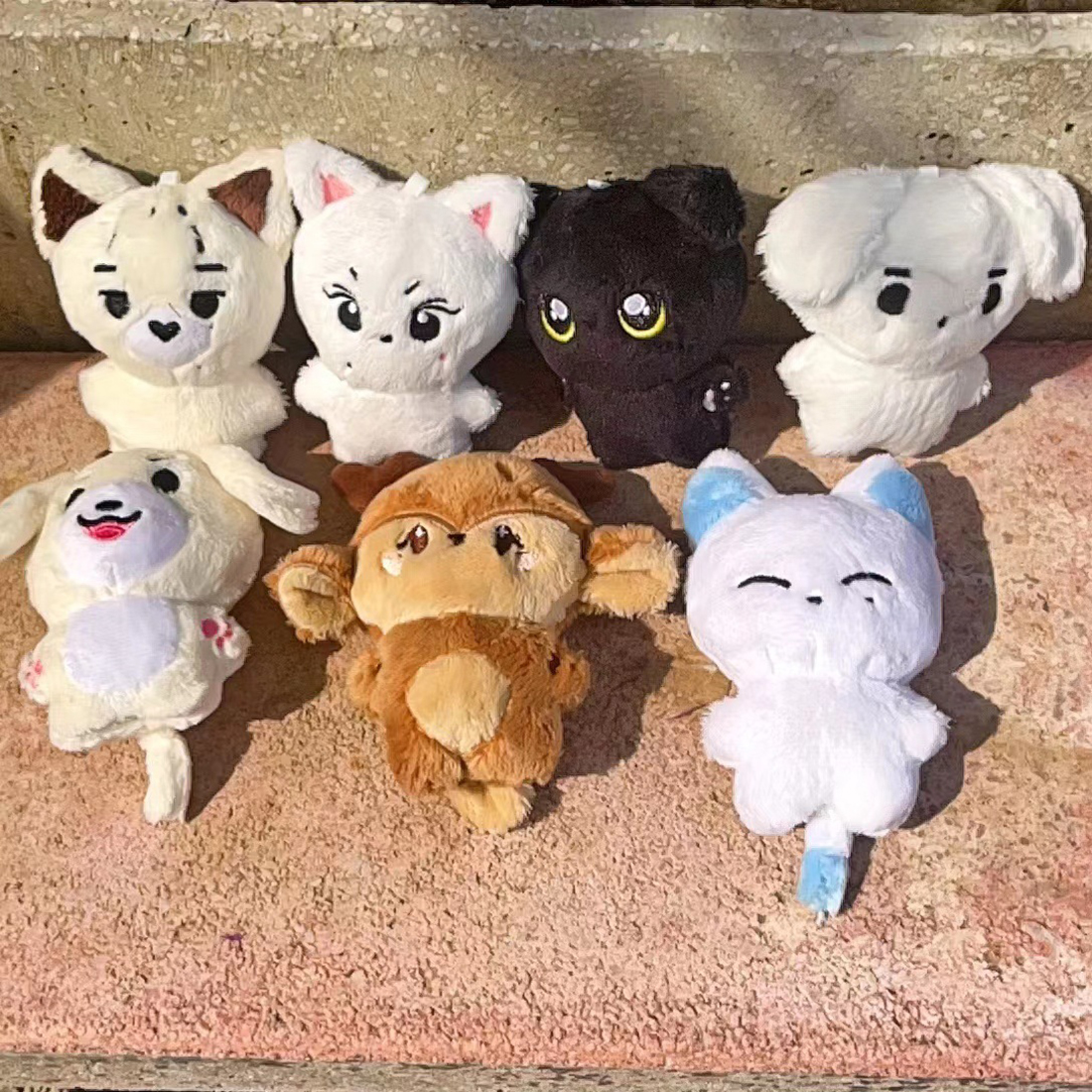 Kpop pelúcia jungwon heeseung jays jake sunhoon brinquedos de pelúcia chaveiro kawaii dos desenhos animados pingente acessórios saco fãs presente