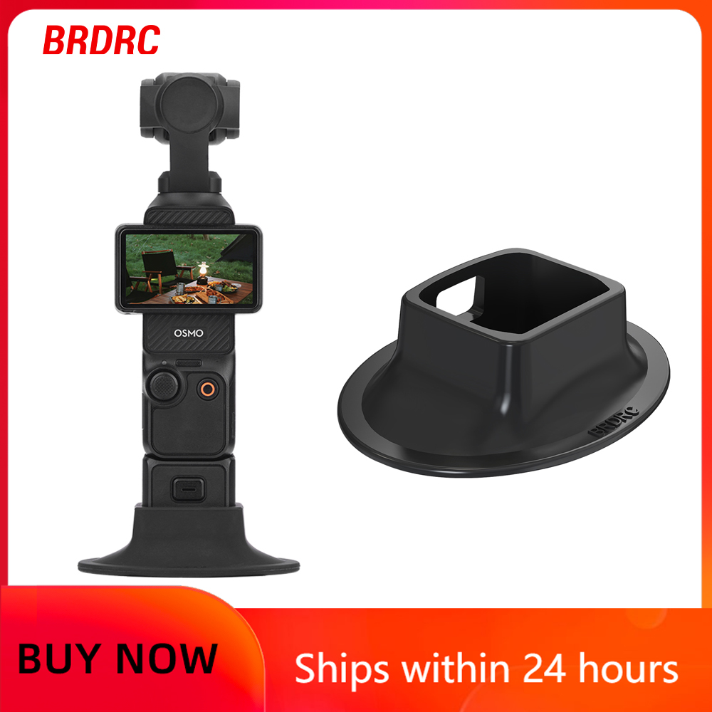 Base de silicona BRDRC para DJI Osmo Pocket 4 3, base de extensión fija antideslizante para cámara, accesorios de liberación rápida