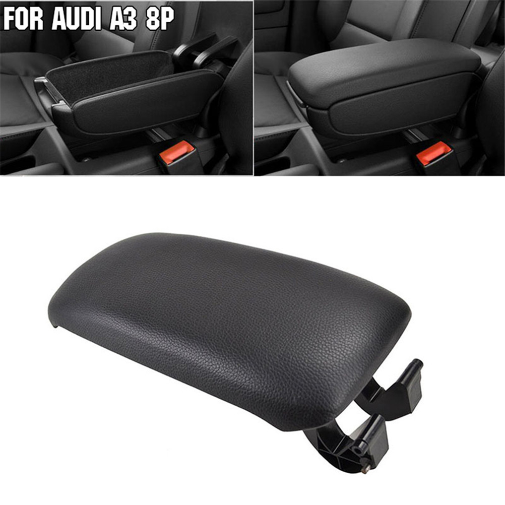 Deckel für Armlehnen der Mittelkonsole für Autos, Schwarz, 8P 0864245 P Für AUDI A3 8P Leder 2011 2012