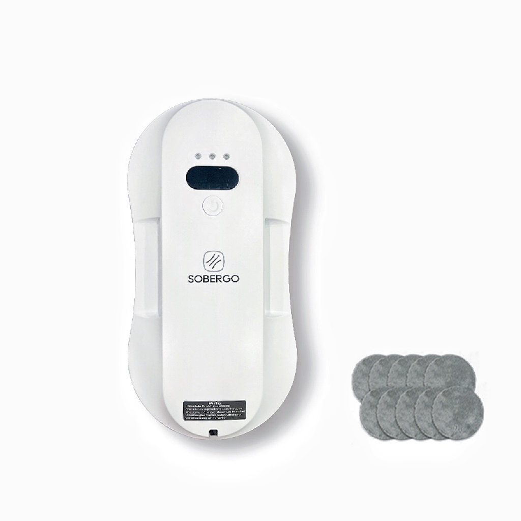 Sobergo スマート ウィンドウ ロボット クリーナー 第 3 世代 6.2cm 超スリム/5600PA 吸引/インタラクティブ/韓国語アダプター & ユーザー マニュアル