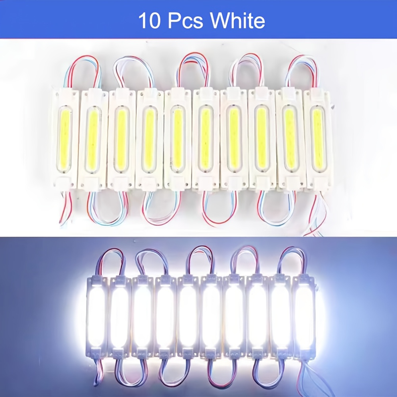 10/20pcs 12V 24V  white color COB led injection module  high bright 2.4W waterproof For LED Sign Backlight Advertise Lighting