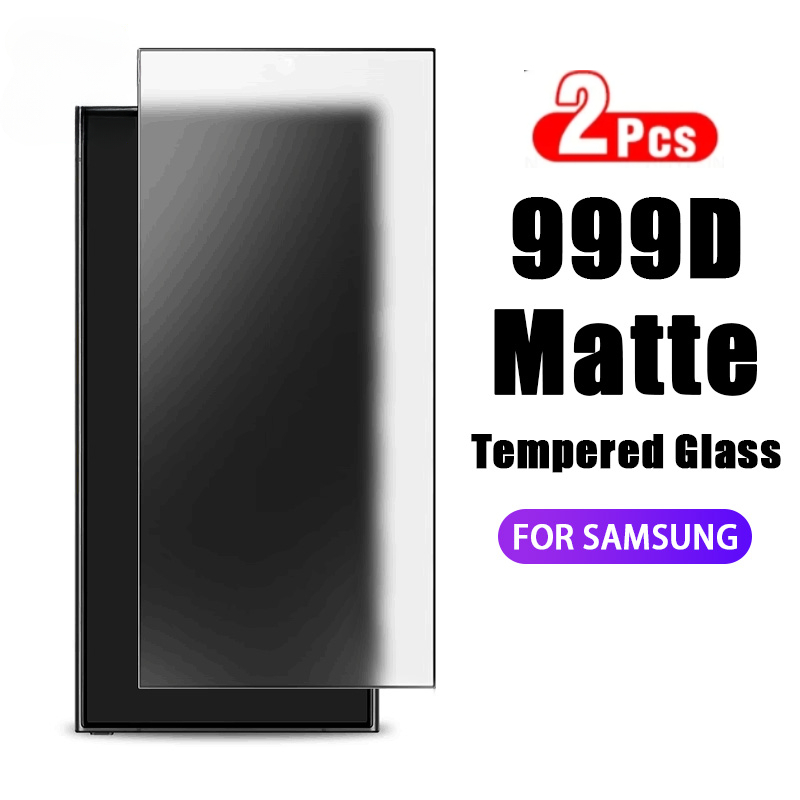 2 Stuks Matte Gehard Glas Voor Samsung Galaxy S24 S25 Ultra Screen Protector Voor Samsung S23 S22 S21 Plus s24 FE Beschermende Film