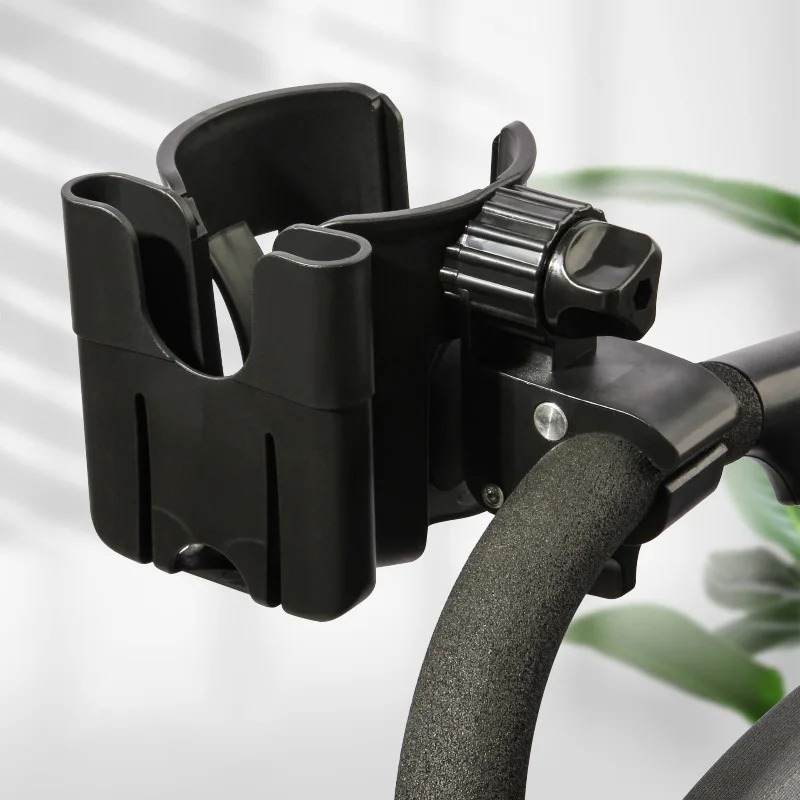 Suporte de copo do telefone para carrinho de bebê 360 girar café leite garrafa de água suporte ajustável carrinho de bebê acessórios